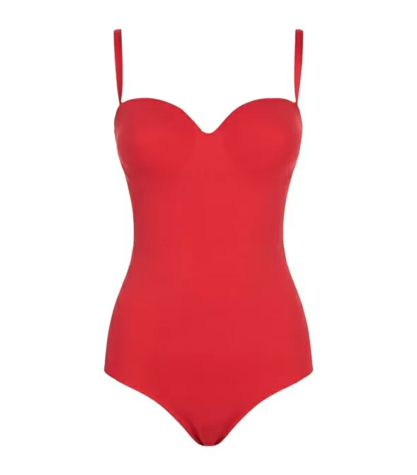 Costum baie complet rosu