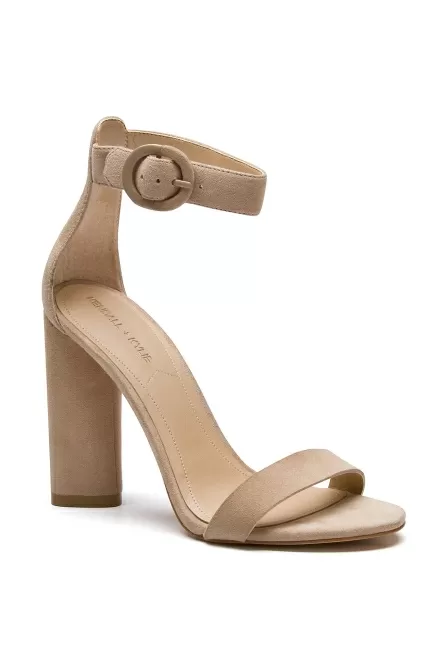 Pantofi toc inalt satin cu bretea