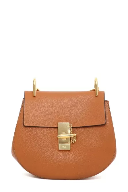 Leather bag with long handle