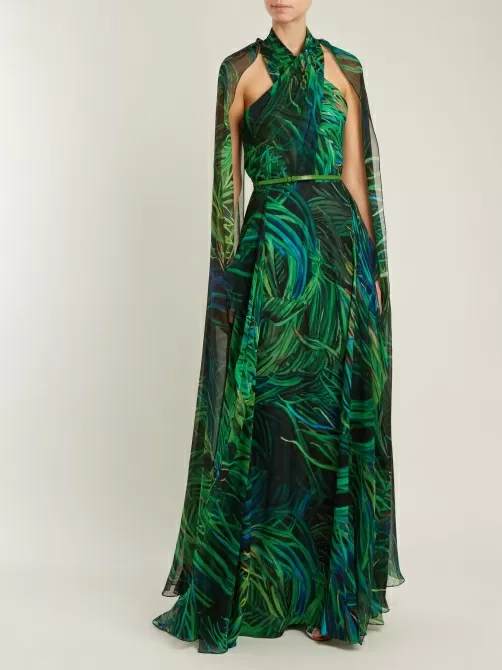 Rochie georgette împletită