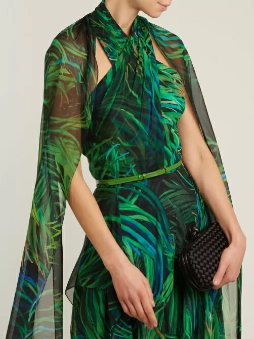 Rochie georgette împletită