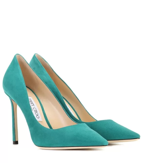 Suede high heels