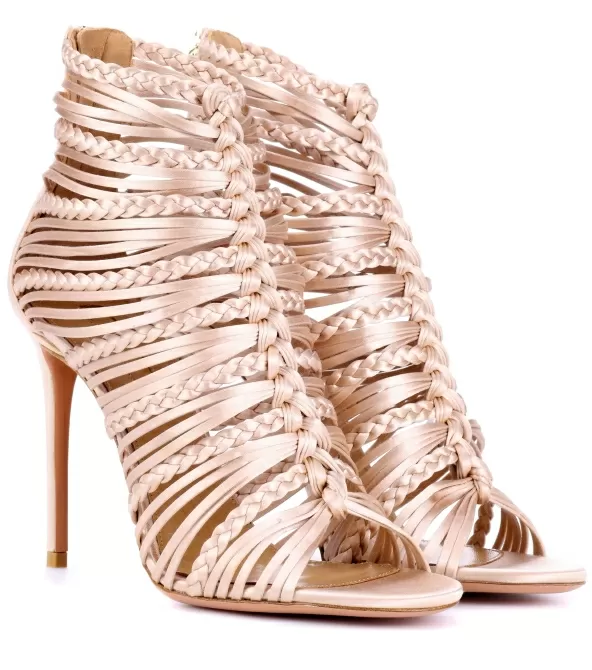 Pantofi toc satin