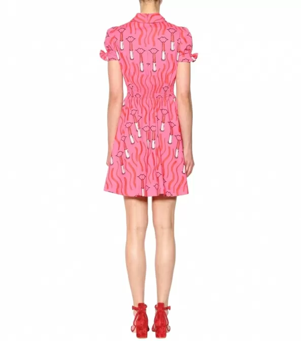 Rochie bumbac cu guler