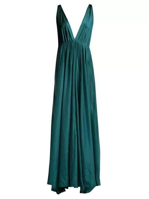 Rochie de mătase lungă