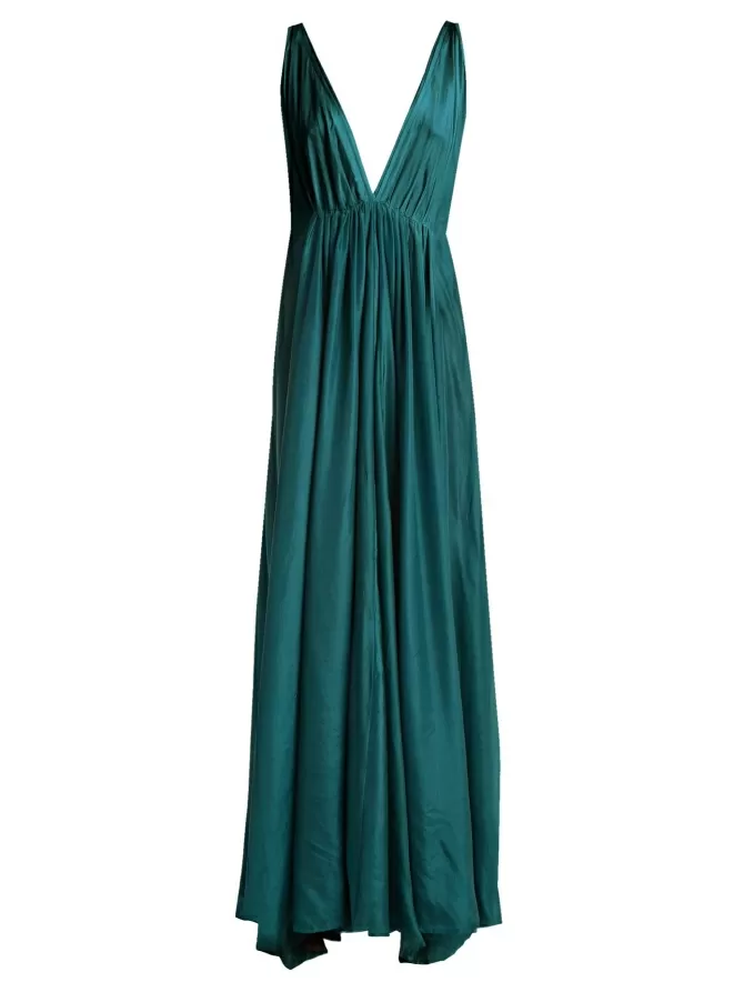 Rochie de mătase lungă